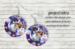 Birds &amp; Flowers Round Design, 10x10 Round Sublimation, d20 Product Image 7