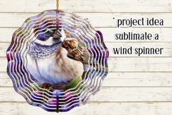 Birds &amp; Flowers Round Design, 10x10 Round Sublimation, d21 Product Image 3