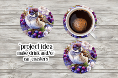 Birds &amp; Flowers Round Design, 10x10 Round Sublimation, d21 Product Image 6