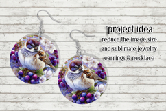 Birds &amp; Flowers Round Design, 10x10 Round Sublimation, d21 Product Image 7