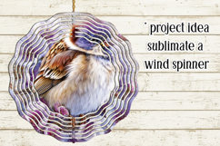 Birds &amp; Flowers Round Design, 10x10 Round Sublimation, d22 Product Image 3