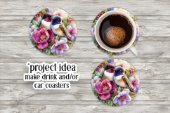 Birds &amp; Flowers Round Design, 10x10 Round Sublimation, d26 Product Image 6