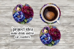 Birds &amp; Flowers Round Design, 10x10 Round Sublimation, d27 Product Image 6