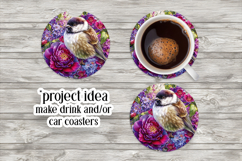 Birds &amp; Flowers Round Design, 10x10 Round Sublimation, d28 Product Image 6