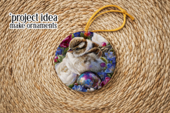 Birds &amp; Flowers Round Design, 10x10 Round Sublimation, d31 Product Image 5