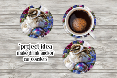 Birds &amp; Flowers Round Design, 10x10 Round Sublimation, d31 Product Image 6