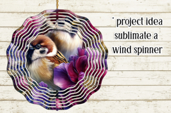 Birds &amp; Flowers Round Design, 10x10 Round Sublimation, d38 Product Image 3