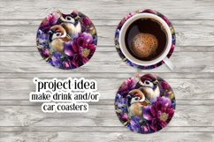 Birds &amp; Flowers Round Design, 10x10 Round Sublimation, d38 Product Image 6