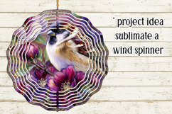 Birds &amp; Flowers Round Design, 10x10 Round Sublimation, d39 Product Image 3