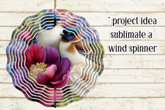 Birds &amp; Flowers Round Design, 10x10 Round Sublimation, d4 Product Image 3