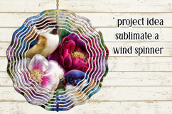 Birds &amp; Flowers Round Design, 10x10 Round Sublimation, d5 Product Image 3