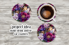 Birds &amp; Flowers Round Design, 10x10 Round Sublimation, d6 Product Image 6