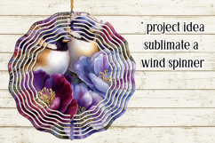 Birds &amp; Flowers Round Design, 10x10 Round Sublimation, d7 Product Image 3