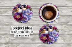 Birds &amp; Flowers Round Design, 10x10 Round Sublimation, d7 Product Image 6