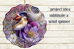 Birds &amp; Flowers Round Design, 10x10 Round Sublimation, d8 Product Image 3