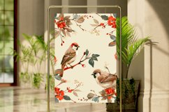 Birds And Flower Digital Paper Bundle Product Image 4