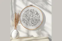 Bird Embroidery Pattern PDF, Woodland Birds Hoop Pattern Product Image 3