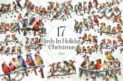 Birds In Holiday Christmas Sublimation Product Image 1
