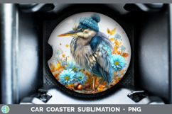 GorgeousBirds Knit Hat Car Coaster design.