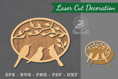 Birds Laser Cut Decoration Product Image 1
