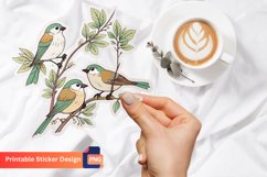 Bird Sticker, Colorful Bird Decals, Bird Lovers Wall Art Product Image 1