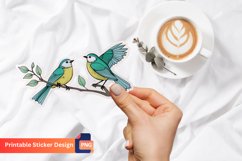 Bird Sticker, Colorful Bird Decals, Bird Lovers Wall Art Product Image 1