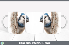 GorgeousBirds Tree Peek Mug Wrap design.