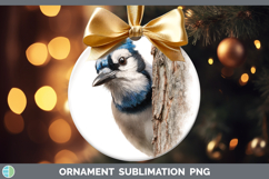 GorgeousBirds Tree Peek Ornament design.