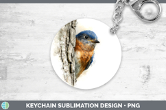 GorgeousBirds Tree Peek Keychain design.
