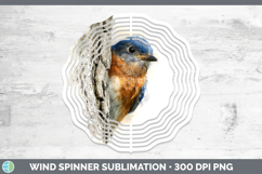 GorgeousBirds Tree Peek Wind Spinner design.