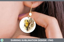 GorgeousBirds Tree Peek Round Earrings design.