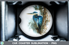 GorgeousBirds Tree Peek Car Coaster design.