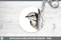GorgeousBirds Tree Peek Keychain design.