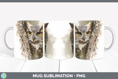 GorgeousBirds Tree Peek Mug Wrap design.