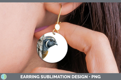 GorgeousBirds Tree Peek Round Earrings design.