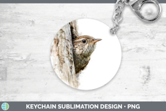 GorgeousBirds Tree Peek Keychain design.