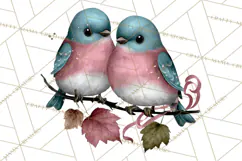 Birdsong Letters Clipart, Printable Love Letter PNG Product Image 2