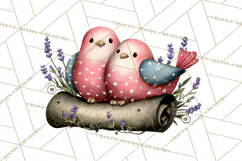 Birdsong Letters Clipart, Printable Love Letter PNG Product Image 4