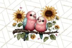 Birdsong Letters Clipart, Printable Love Letter PNG Product Image 5