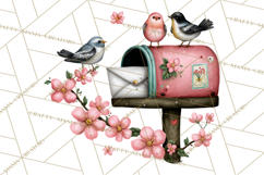 Birdsong Letters Clipart, Printable Love Letter PNG Product Image 2