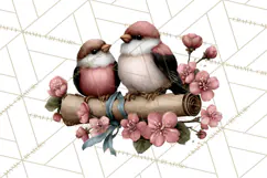 Birdsong Letters Clipart, Printable Love Letter PNG Product Image 2