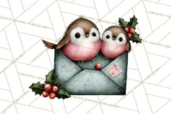 Birdsong Letters Clipart, Printable Love Letter PNG Product Image 4