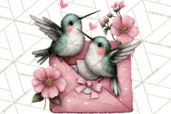 Birdsong Letters Clipart, Printable Love Letter PNG Product Image 5
