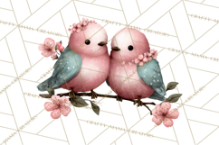 Birdsong Letters Clipart, Printable Love Letter PNG Product Image 4