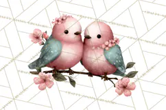 Birdsong Letters Clipart, Printable Love Letter PNG Product Image 4
