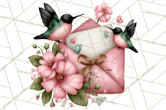 Birdsong Letters Clipart, Printable Love Letter PNG Product Image 4