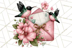 Birdsong Letters Clipart, Printable Love Letter PNG Product Image 4