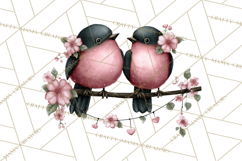 Birdsong Letters Clipart, Printable Love Letter PNG Product Image 5