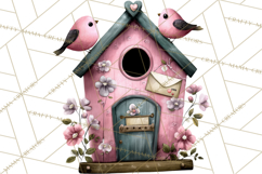 Birdsong Letters Clipart, Printable Love Letter PNG Product Image 2