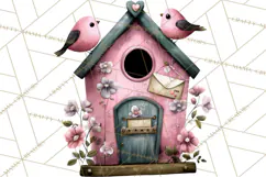 Birdsong Letters Clipart, Printable Love Letter PNG Product Image 2